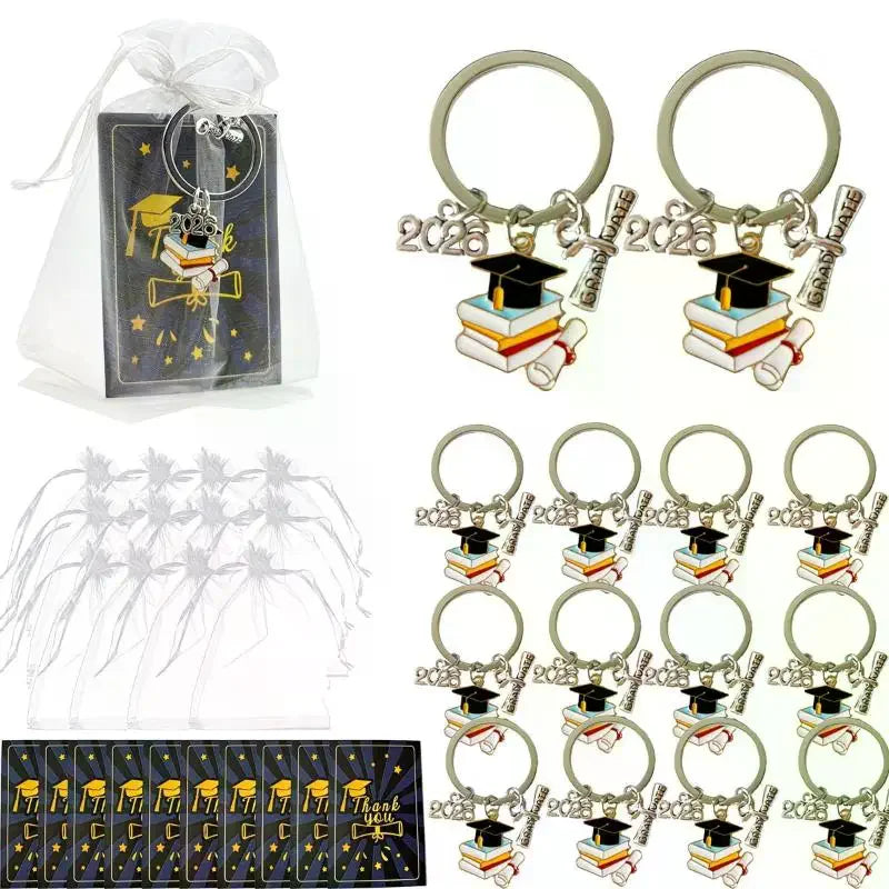 2026 Graduation Keychain Set 36pcs | HS, College & Nurse Grads