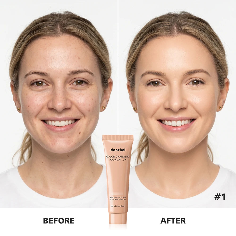 Color Changing Foundation Auto Skin Tone Matching 12H Long Lasting Light Medium Coverage Natural Dewy Face Makeup Peaceful Pleasures Health and Wellness