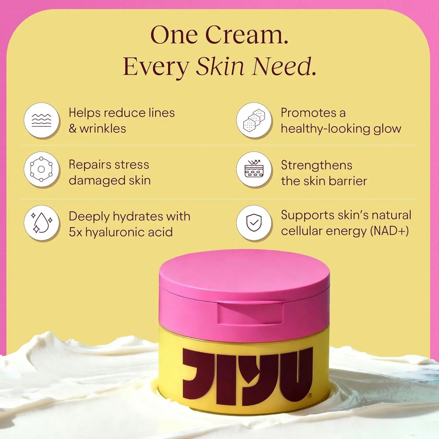 JiYu NAD+ Face Moisturizer – Korean Anti-Aging Hydrating Cream