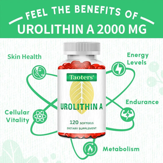 Urolithin A 2000mg – 120 Capsules for Cellular Health & Aging Longevity Supplement Peaceful Pleasures Health and Wellness