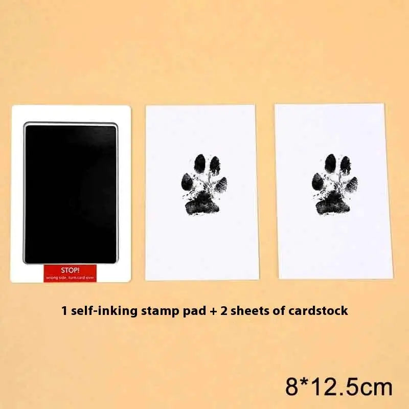 Pet Paw Print Ink Kit – Non-Toxic Inkless Stamp Pad for Cats & Dogs