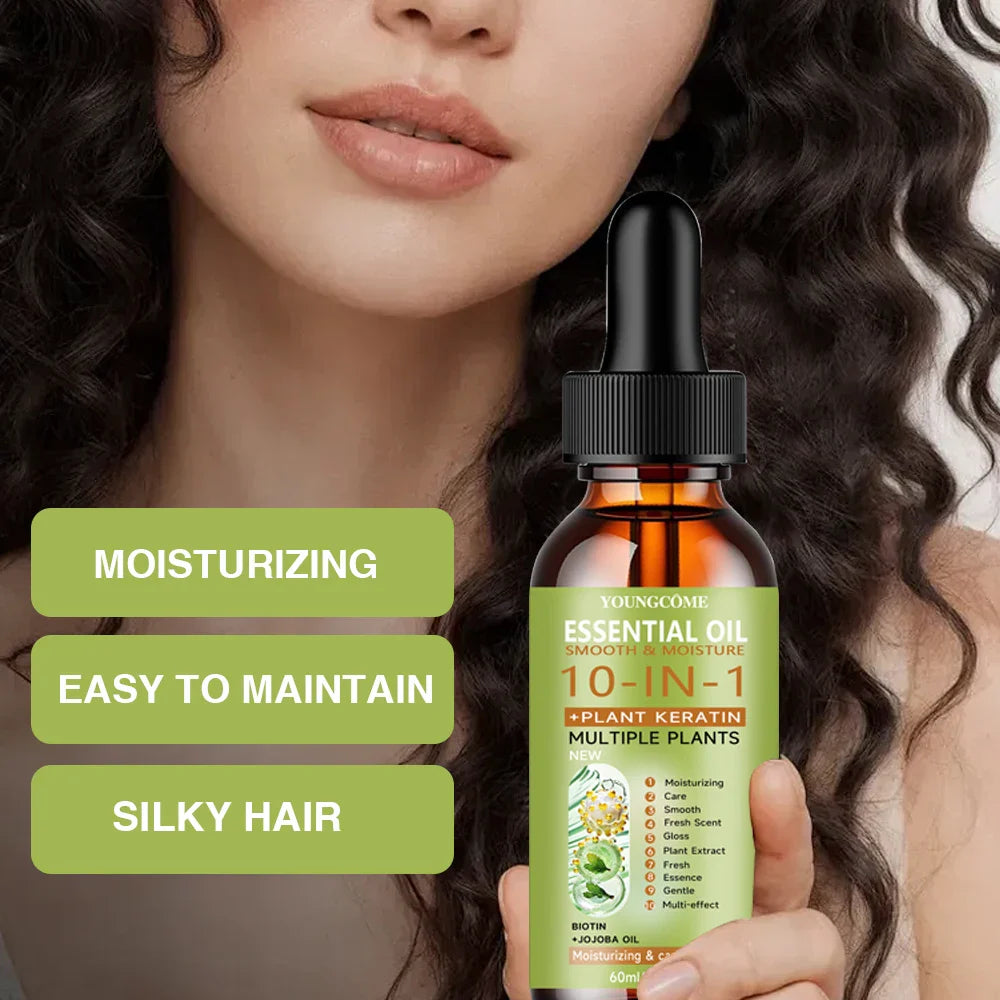 YOUNGCOME 10-in-1 Hair Essence Oil | Keratin & Jojoba