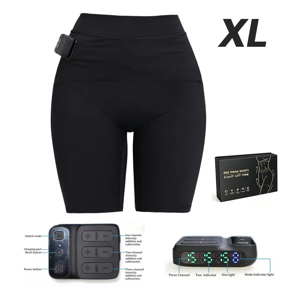 VamsLuna EMS Muscle Stimulator Shorts | 3-Zone Wireless Massage