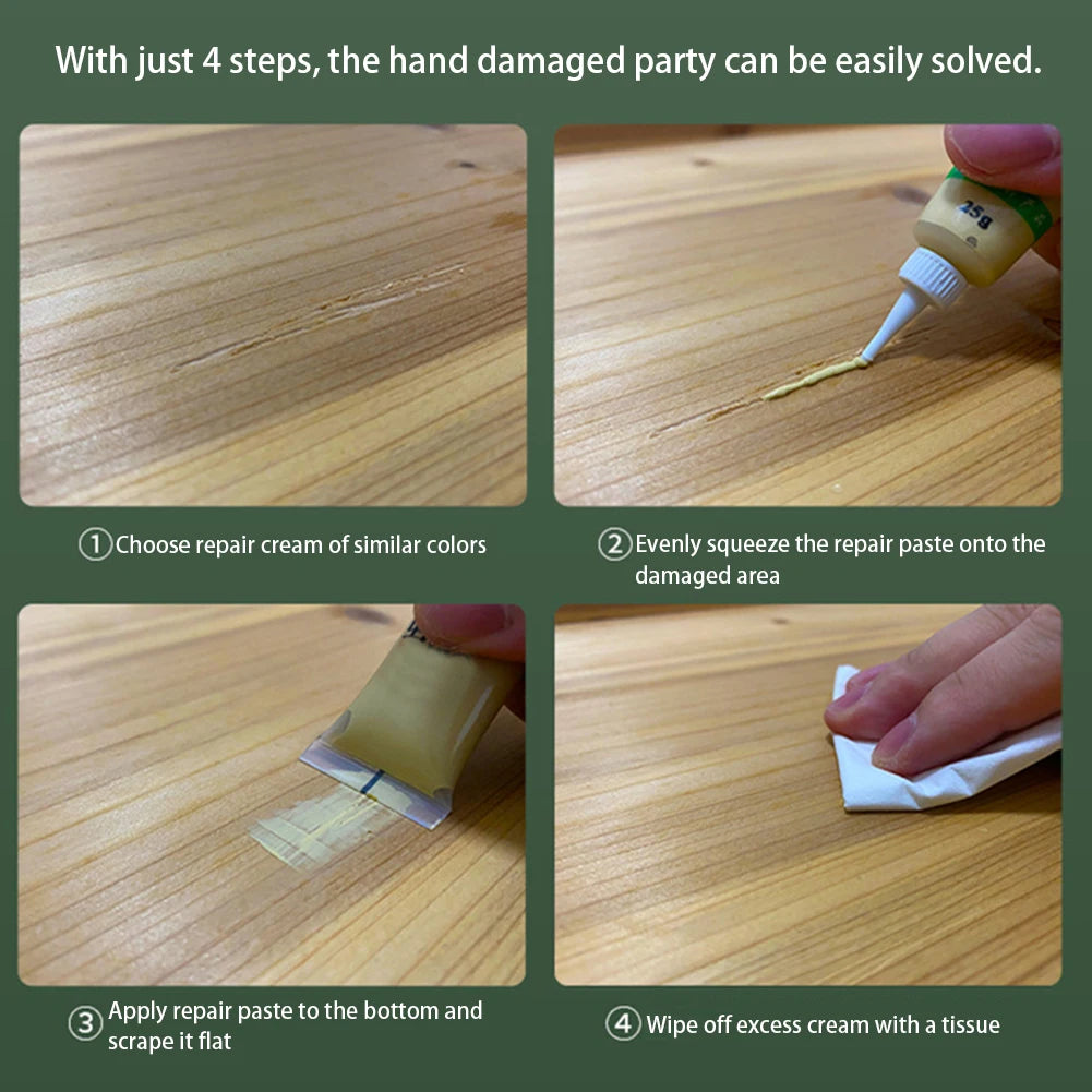 25g Wood Furniture Repair Fillers,Repairing Paste For Furniture,Hardwood Floor Repairing Kit,Floor Discoloration Repairing Paste Peaceful Pleasures Health and Wellness