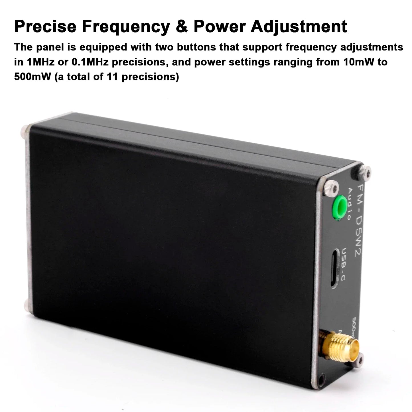 2km 0 5W FM Transmitter 76M-108Mhz Digital Display Stereo Transmit