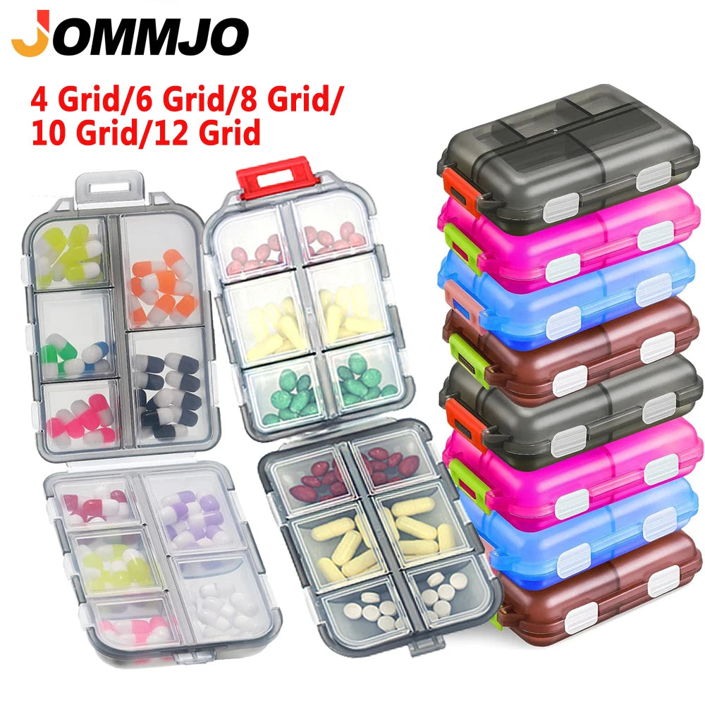 1Pcs Pill Case Portable Small Weekly Travel Pill Organizer Portable Pocket Pill Box Dispenser for Purse Vitamin Fish Oil Pillbox Peaceful Pleasures Health and Wellness