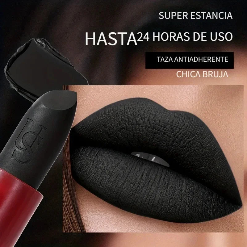 Black Velvet Matte Lipstick – Waterproof Long-Lasting Lip Tint