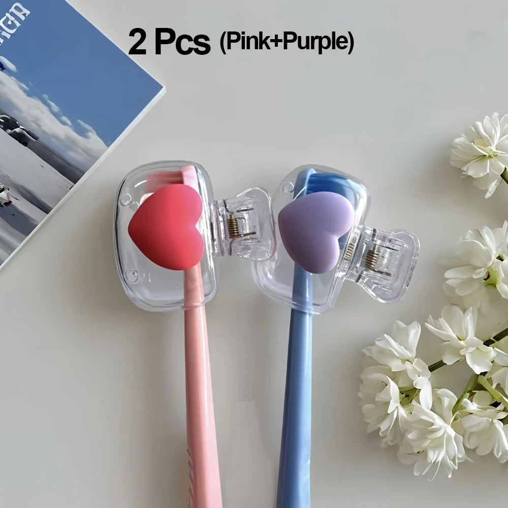 Portable Toothbrush Head Covers – Reusable Protective Caps Toothbrush Protector Cap Peaceful Pleasures Health and Wellness 2Pcs