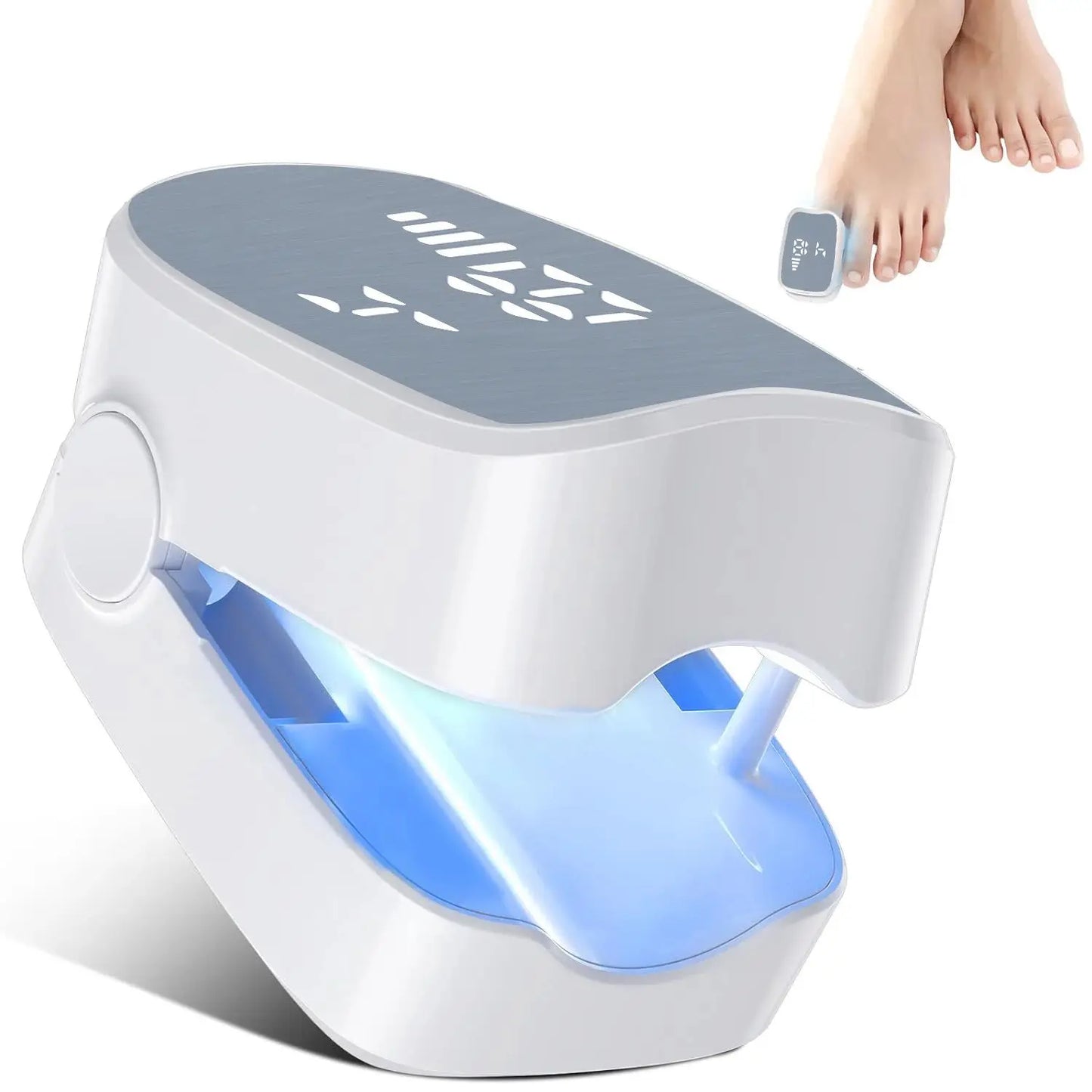Equipment for nail care - blue light ultraviolet lamps for hands and feet Peaceful Pleasures Health and Wellness Beige