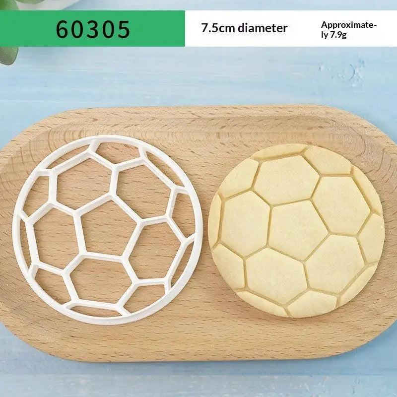 Sports Cookie Cutter Set – Football, Rugby & Basketball Shapes