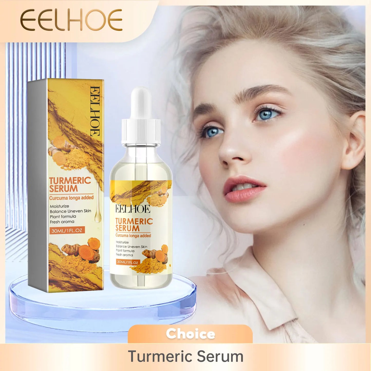 EELHOE Turmeric Serum – Dark Spot, Anti-Wrinkle & Brightening