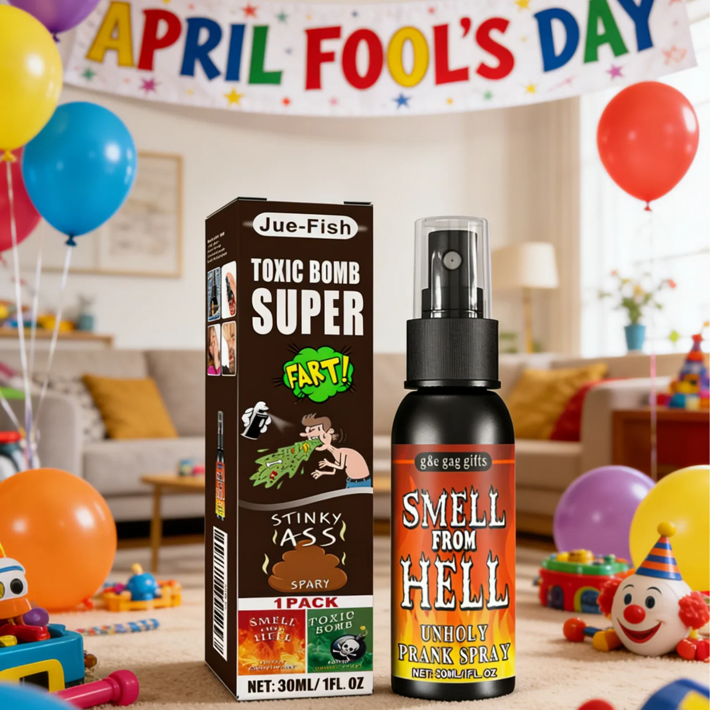 Fart Spray Prank 30ml – Non-Toxic Stink Bomb Gag Gift