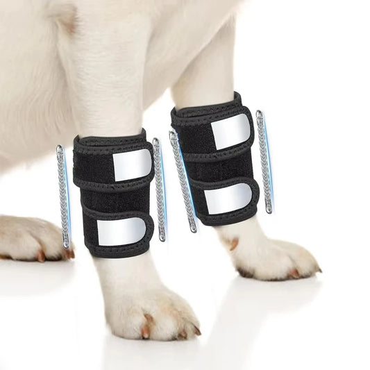 Adjustable Reflective Dog Knee & Leg Pads Joint Injury Protective Pet Dog Front Leg Safety Training Products Peaceful Pleasures Health and Wellness