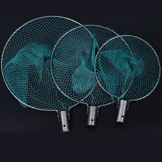 Dense Fishing Mesh Net Head Fishing Tackle Copying Net Head Long Fish Landing Net Peaceful Pleasures Health and Wellness 20