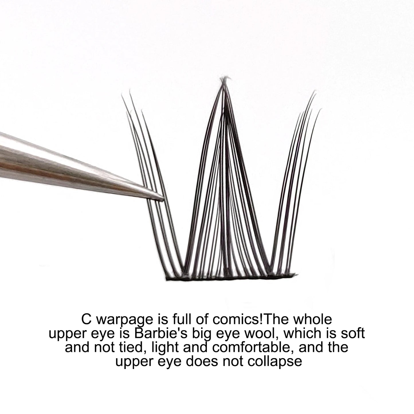 C Curl Lash Clusters 8 Rows | 9–12mm DIY False Eyelashes