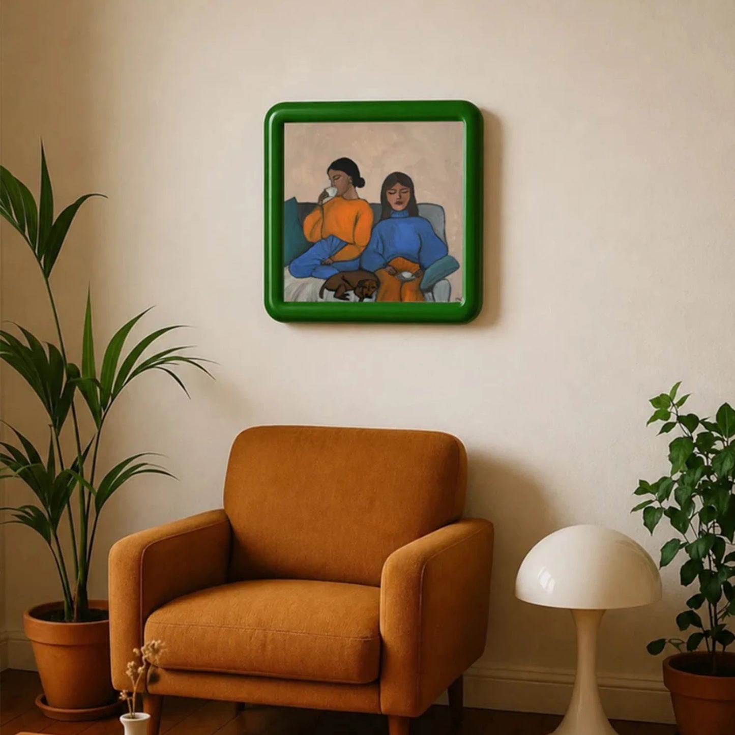Retro Spanish Women Stand Together Wall Art Print Canvas Painting Poster Picture For Living Room,Bedroom Home Decor Peaceful Pleasures Health and Wellness