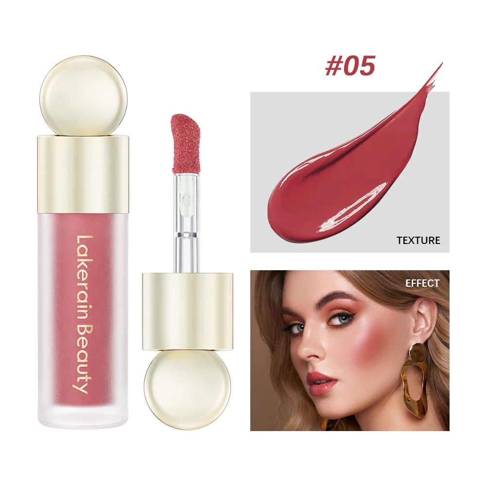 Matte Liquid Blush Velvet Blusher Orange Peach Face Pigment Lasting Beauty Natural Cheek Tint Cream Blush Makeup Maquiagem7.5ml Peaceful Pleasures Health and Wellness 05