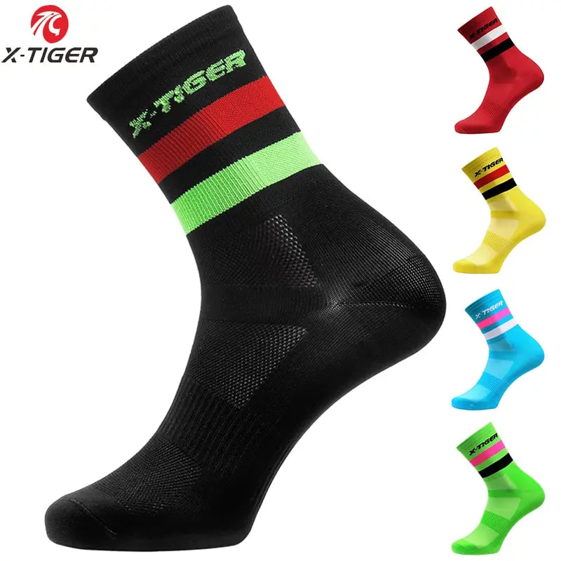 X-TIGER Cycling Socks – Breathable Anti-Slip Sports Socks
