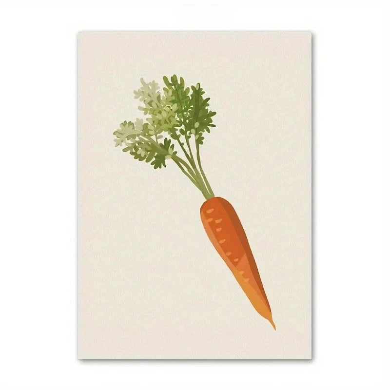 Easter Bunny Carrot Frameless Canvas Wall Art | Room Decor