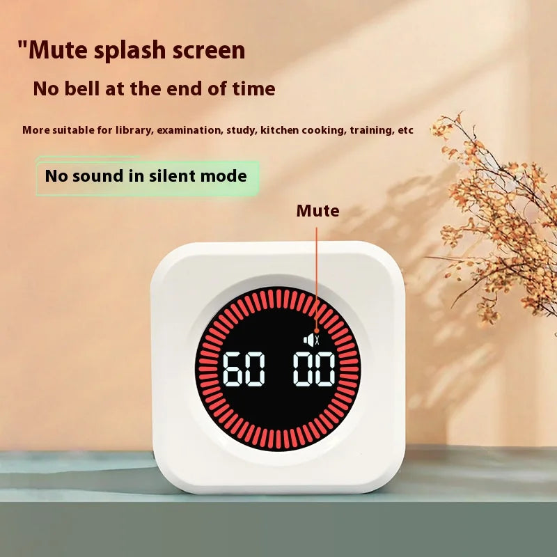 Visual Timer Learning Gravity Sensing Cube Flip Learning Fitness Time Management Mini Timer Peaceful Pleasures Health and Wellness