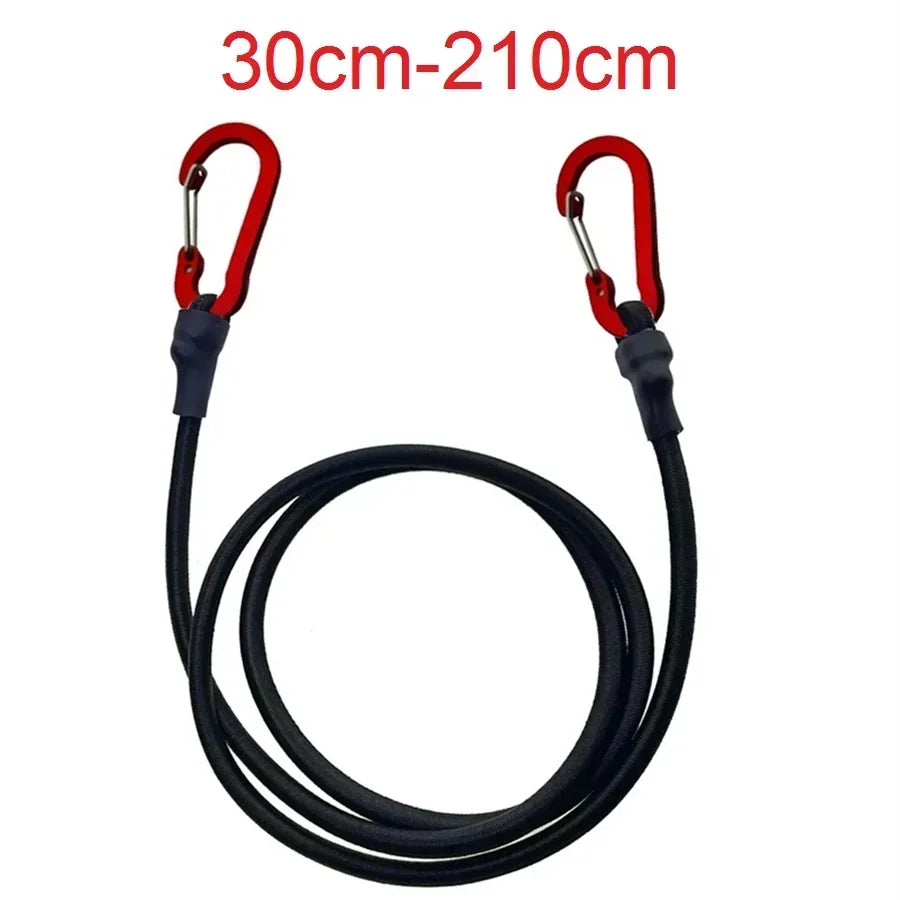8mm Elastic Bungee Cords with Red Hooks | 30–210cm