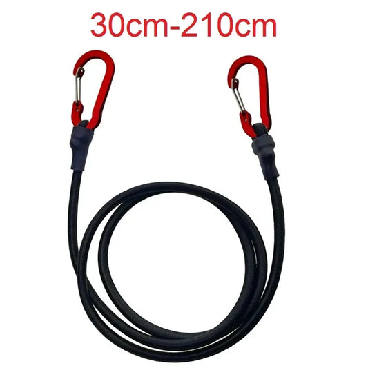 8mm Elastic Bungee Cords with Red Hooks | 30–210cm Elastic Bungee Cord Peaceful Pleasures Health and Wellness