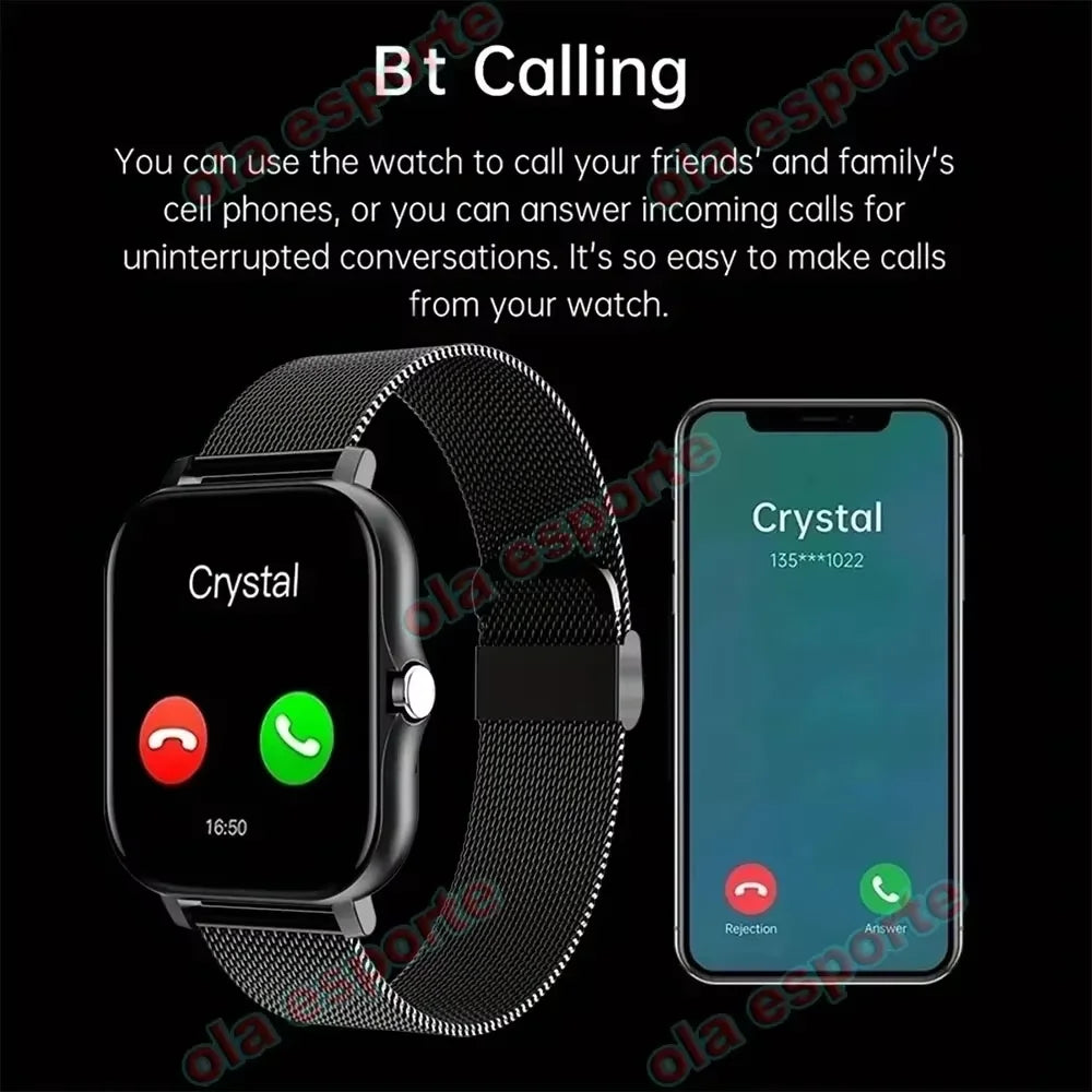 New Smartwatch BT Call Health&Sleep Monitoring 1.83''HD Screen Kids Smart Watch Waterproof Fashoin Sports Bracelet For Women Men Peaceful Pleasures Health and Wellness