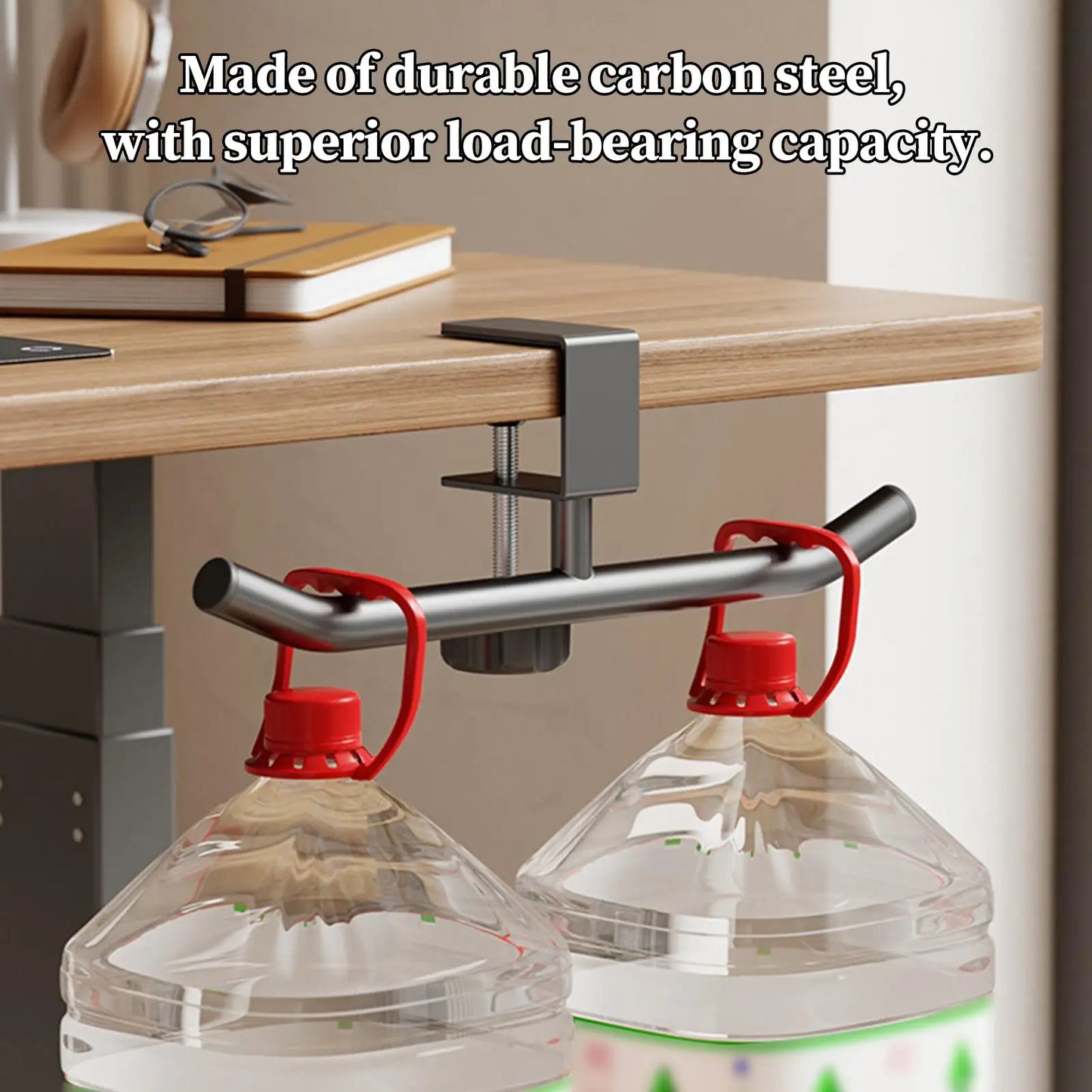 Heavy Duty Double Pole Table Bag Holder & Purse Hook Clamp Table Bag Holder Peaceful Pleasures Health and Wellness