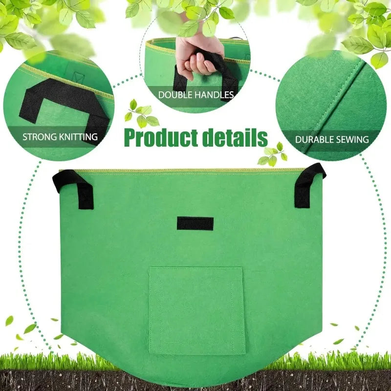5 & 10 Gallon Fabric Plant Grow Bags | Potato & Vegetable Pots
