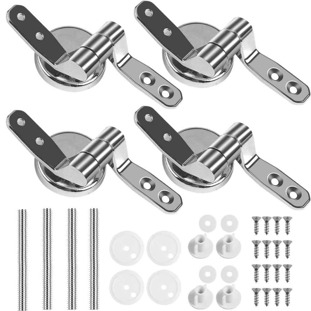 Toilet Seat Bolts & Screws Quick Release Top Hinge Fixings Expanding Rubber Top Nut Screws Universal Toilet Seat Replacement Kit Peaceful Pleasures Health and Wellness B 4Pcs