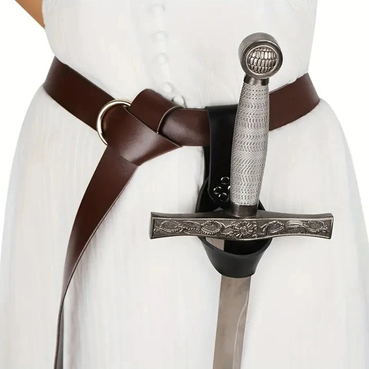 Viking Retro Leather Cosplay Belt Sword Case Aristocratic Halloween Peaceful Pleasures Health and Wellness