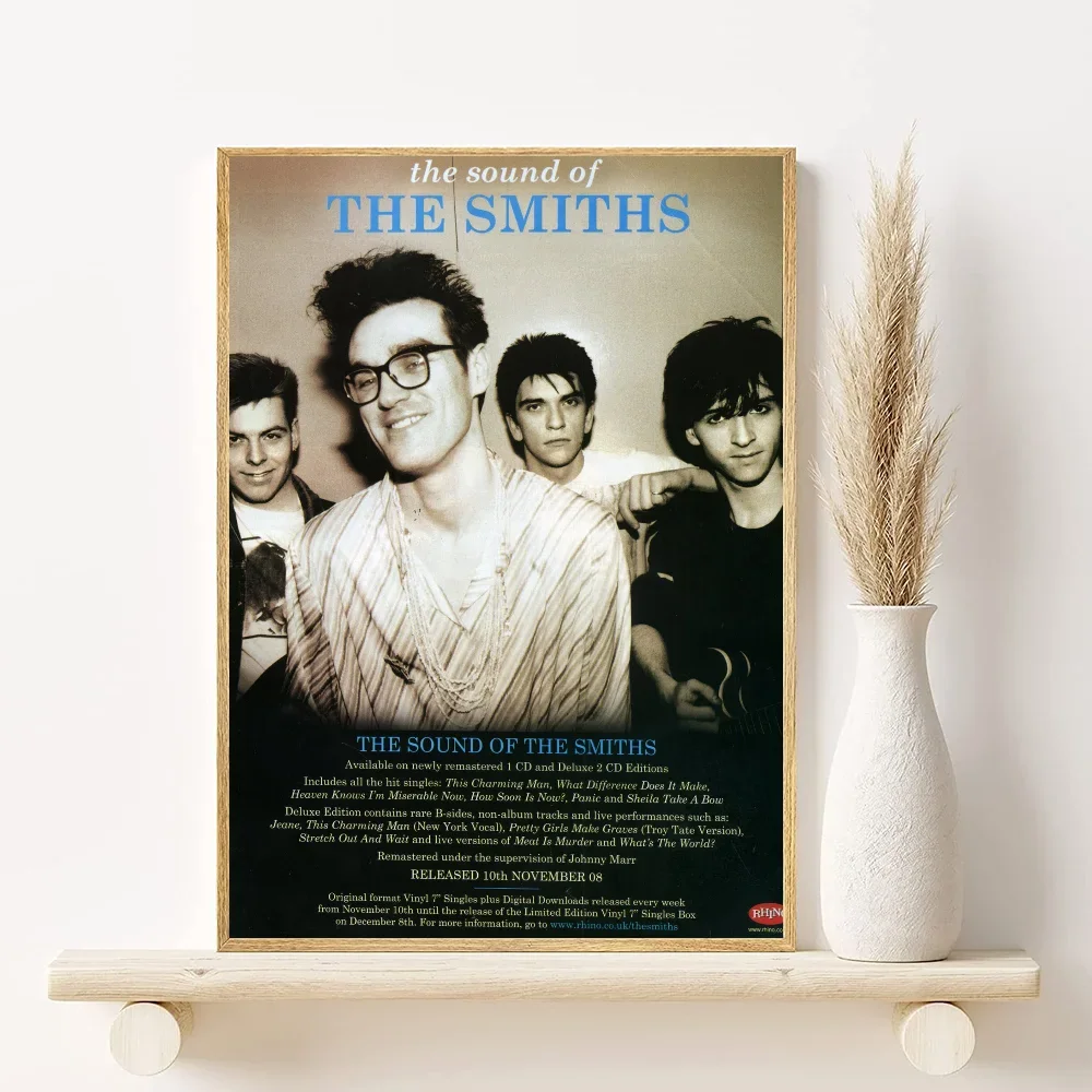 The Smiths Rock Band Minimalist Canvas Poster | Wall Art Print Canvas Wall Art Peaceful Pleasures Health and Wellness z7 30x40cm Unframed