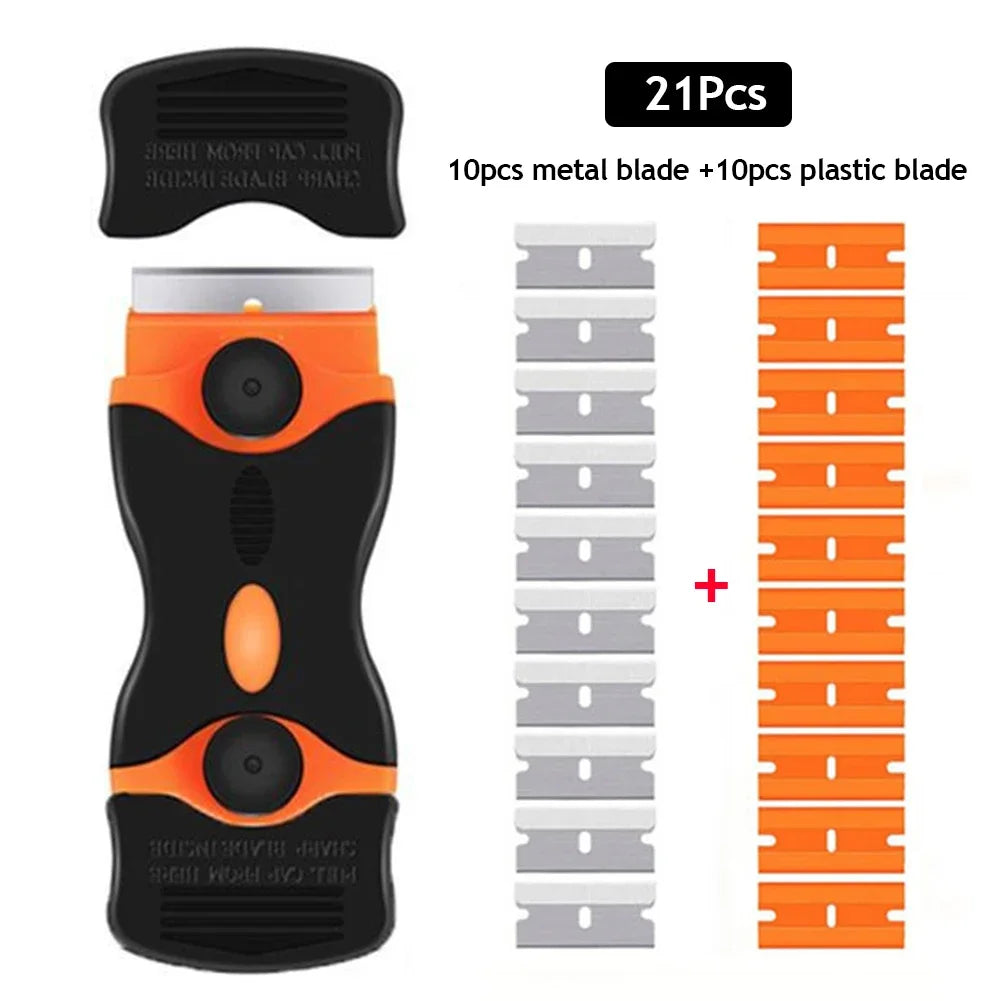 Double-Ended Razor Scraper – Glass, Oven & Window Cleaner