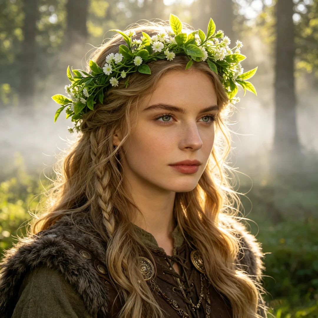 Bohemian Wreath Imitation Flower Hairband Women Fashion Wedding Hair