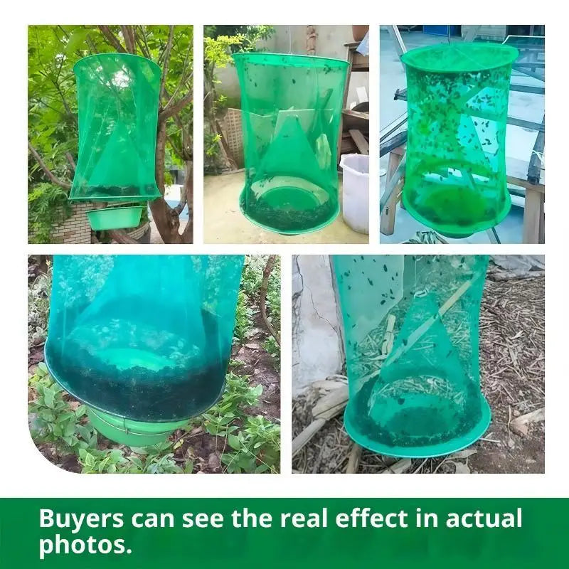 Hanging Fly Trap Green Mesh | Outdoor Chemical-Free Pest Control