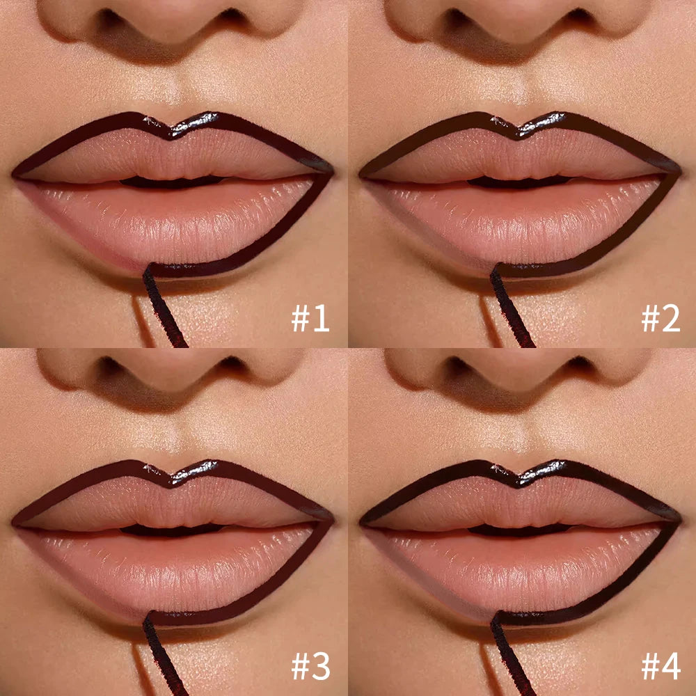 Lip Liner Pencil Peel Off Lip Stain Tattoo Long Wearing Matte Waterproof Smudge Proof Transfer Proof Lip Cosmetic For All Day Peaceful Pleasures Health and Wellness