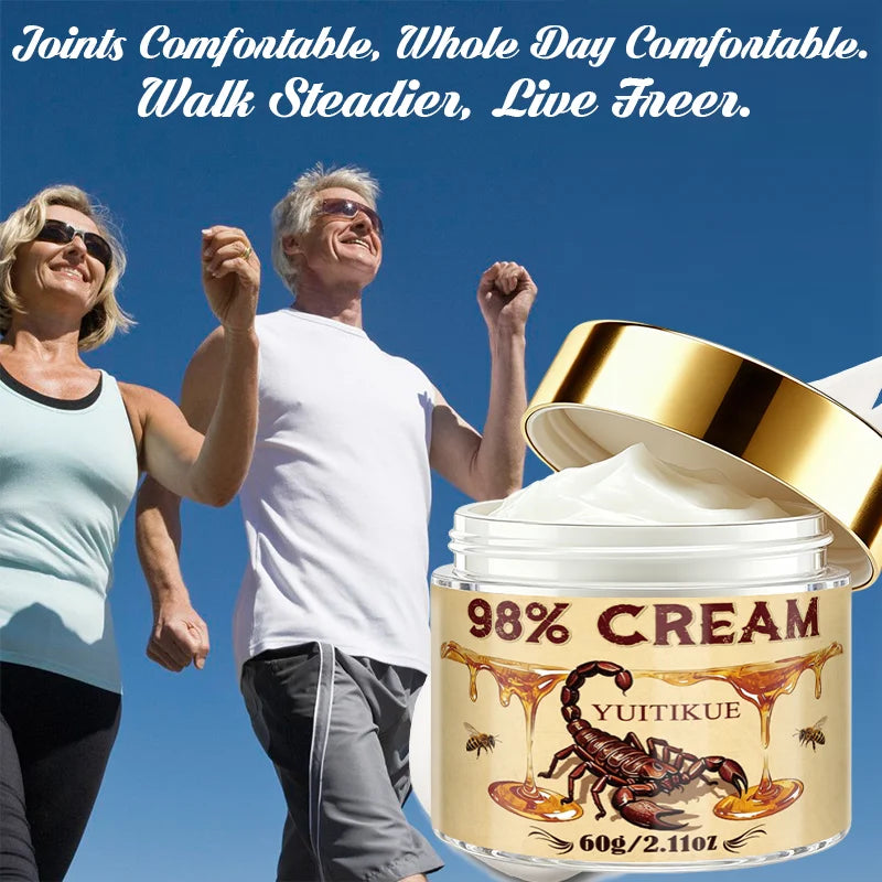 YUITIKUE 98% Scorpion Bee Venom Cream 60g Soothing & Nourishing Care for Skin Comfort Peaceful Pleasures Health and Wellness