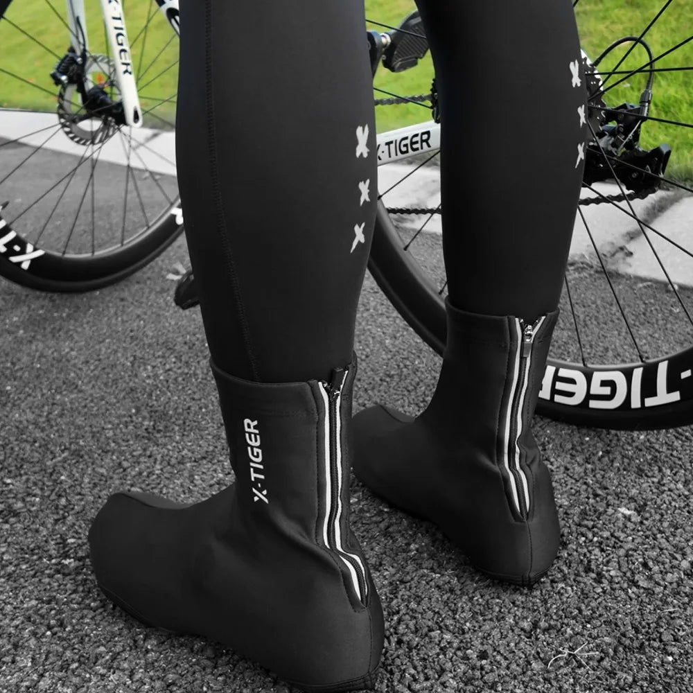 X-TIGER Winter Fleece Cycling Shoe Covers | Unisex Overshoes