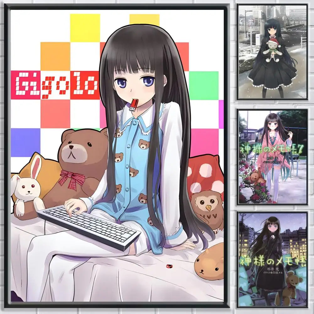 Heaven's Memo Pad Anime Poster – HD Self-Adhesive Wall Art Anime Wall Poster Peaceful Pleasures Health and Wellness