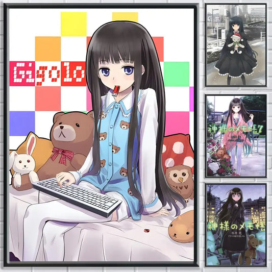 Heaven's Memo Pad Anime Poster – HD Self-Adhesive Wall Art Anime Wall Poster Peaceful Pleasures Health and Wellness