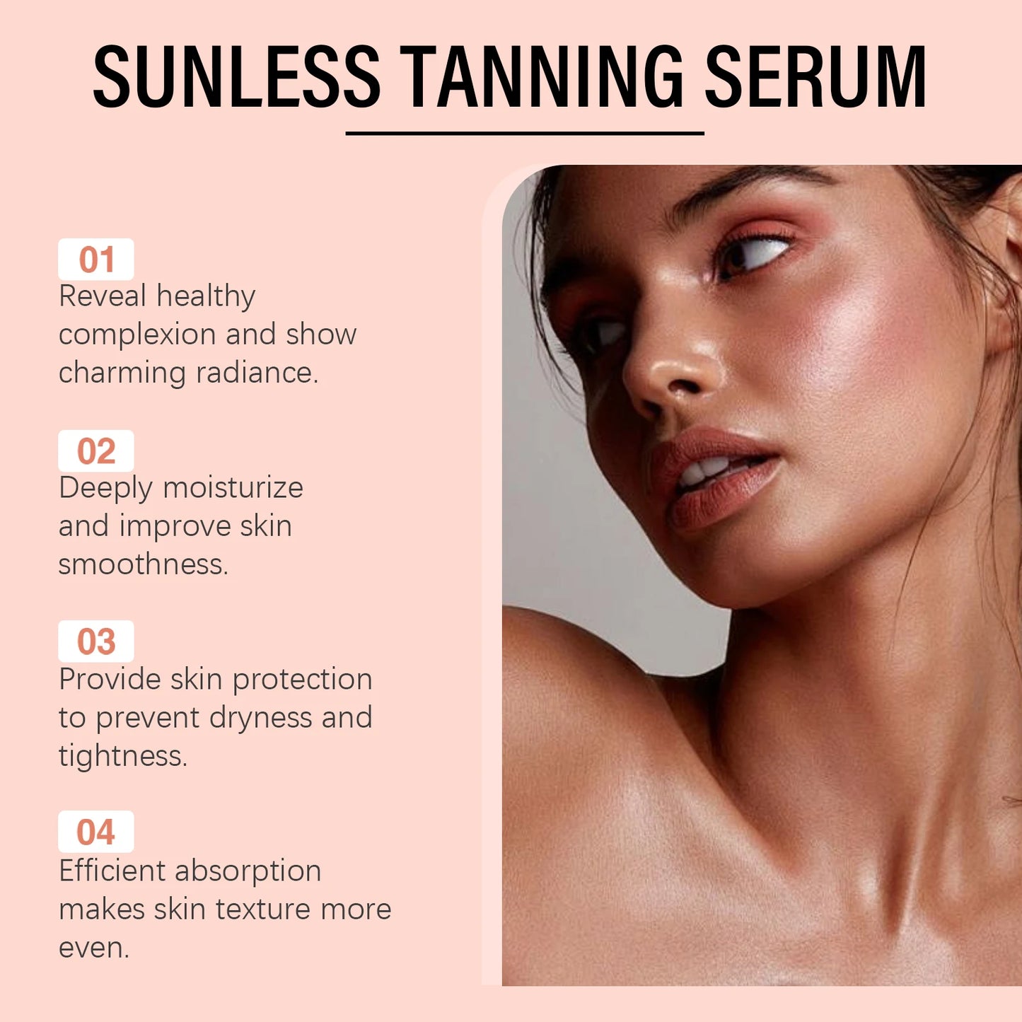 Herbal Sunless Tanning Drops – Natural Self Tanner Bronzer Peaceful Pleasures Health and Wellness