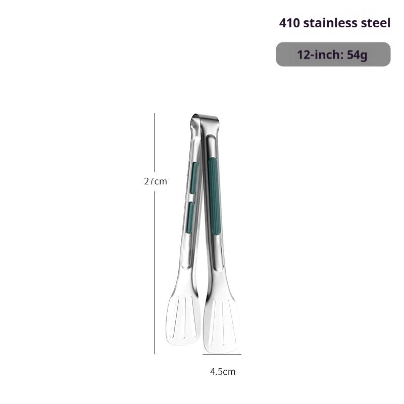 Stainless Steel Non-Slip Food Tongs | BBQ, Salad & Buffet