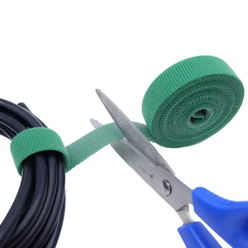 2/10M Cable Ties Reusable Loop Bundle Self Adhesive Fastener DIY Accessories Nylon Strap Organizer Clip Wire Holder Management Peaceful Pleasures Health and Wellness