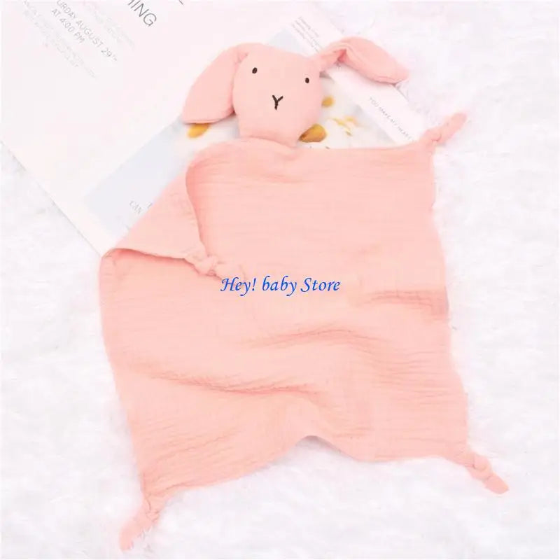 Soft Gauze Rabbit Baby Comfort Blanket & Appease Toy