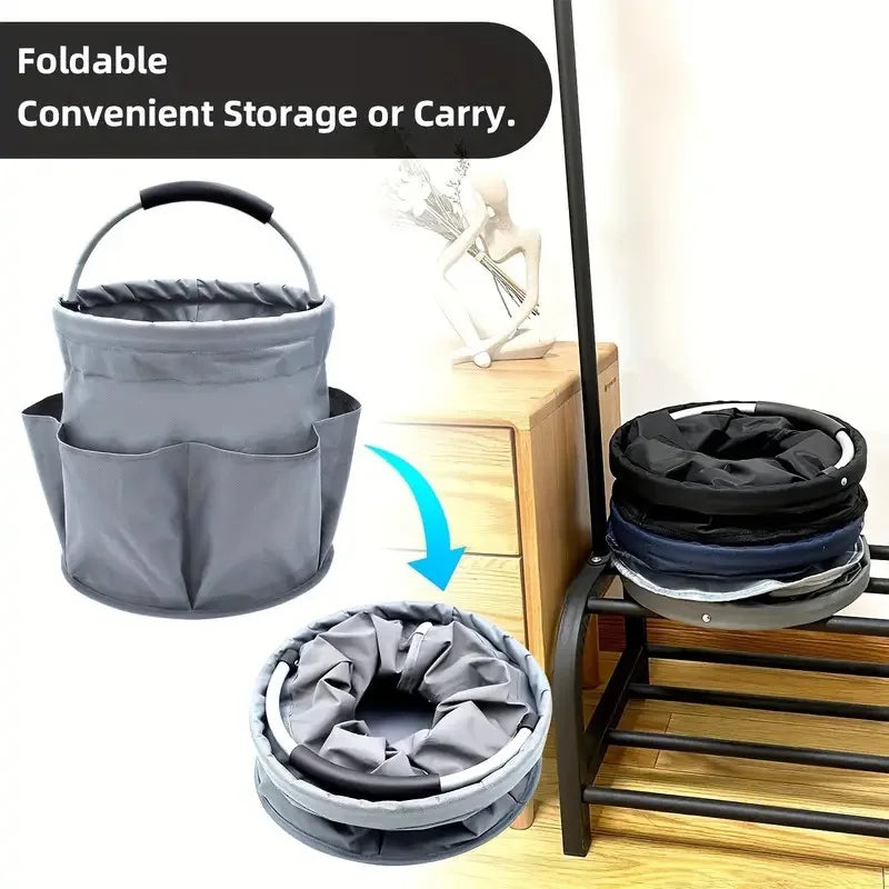 Outdoor Portable Foldable Oxford Cloth Storage Basket Foldable Storage Basket Peaceful Pleasures Health and Wellness