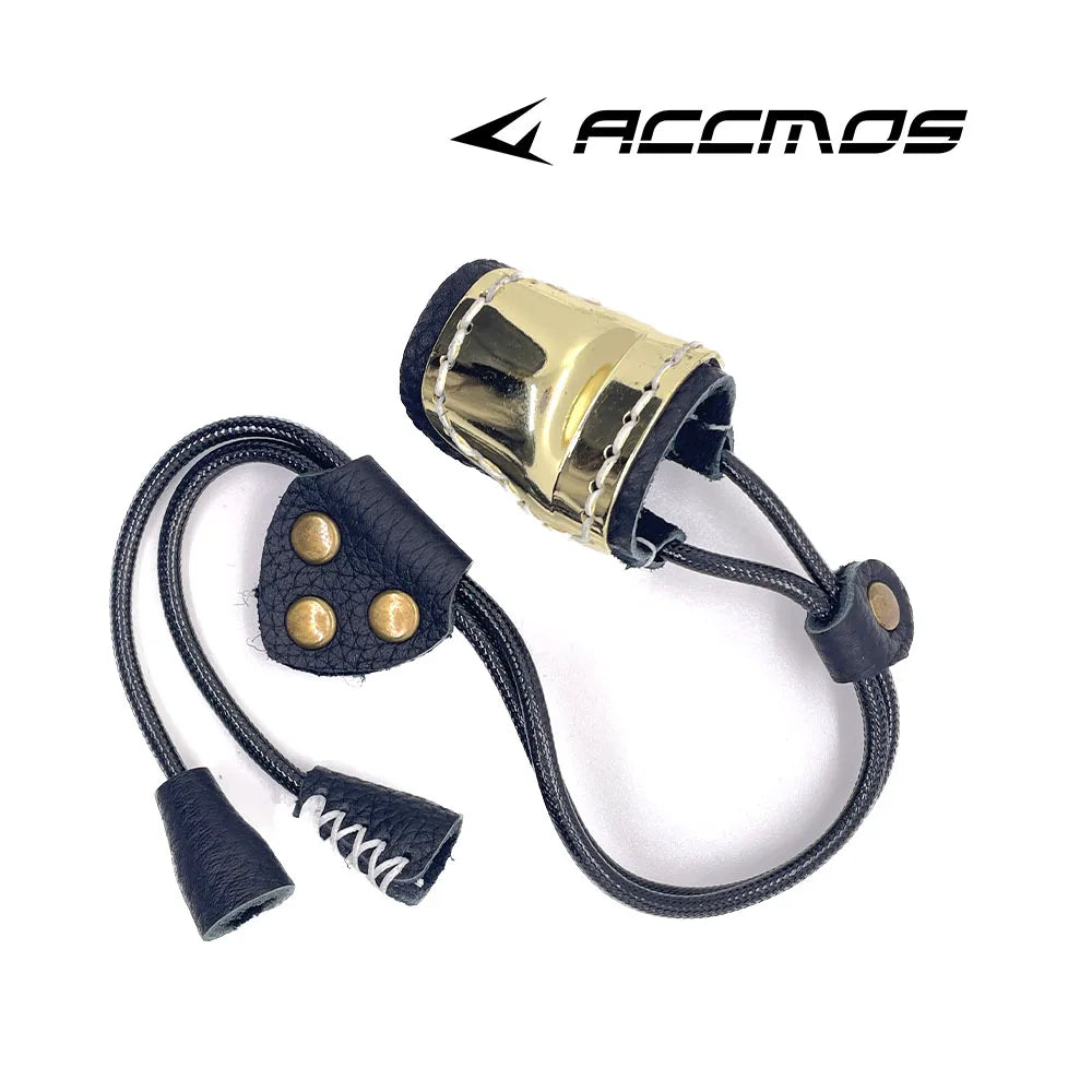 Archery Thumb Ring Protector Finger Guard Shooting Glove Brass Cow