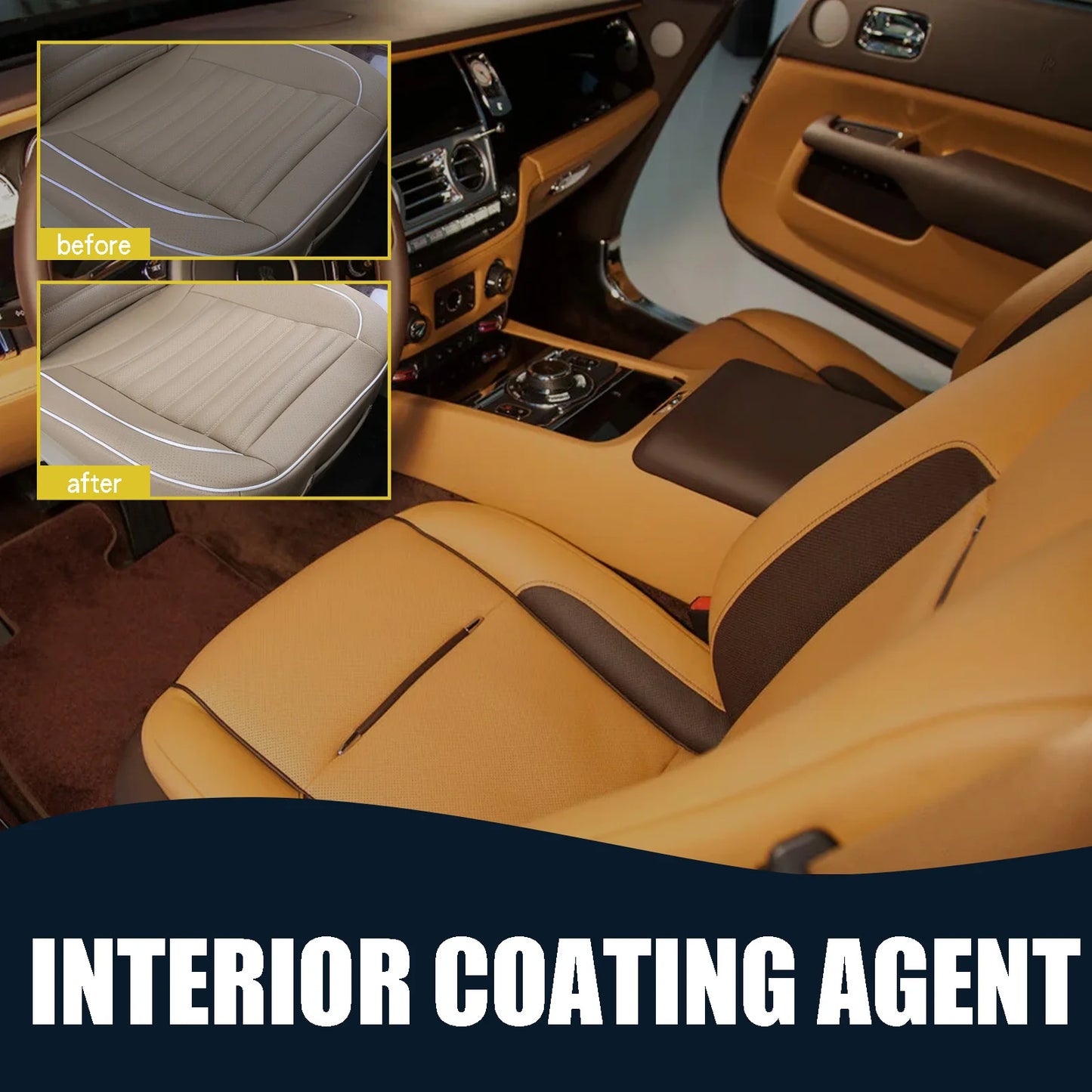 Automotive Interior Cleaner – Dashboard, Leather & Seat Care Set