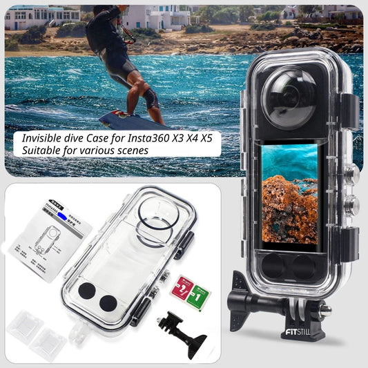 Invisible Dive Case for Insta360 X3/X4/X5 | 60M Waterproof Waterproof Camera Housing Oasis Select