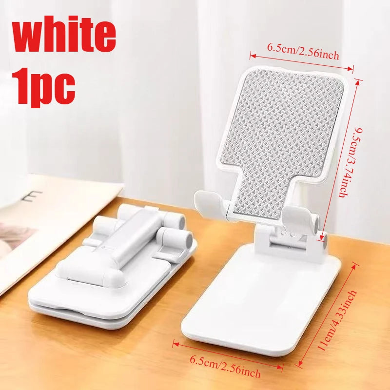 Desk Mobile Phone Holder Stand For IPhone IPad Xiaomi Adjustable Desktop Tablet Holder Universal Table Cell Phone Stand Peaceful Pleasures Health and Wellness white 1pc