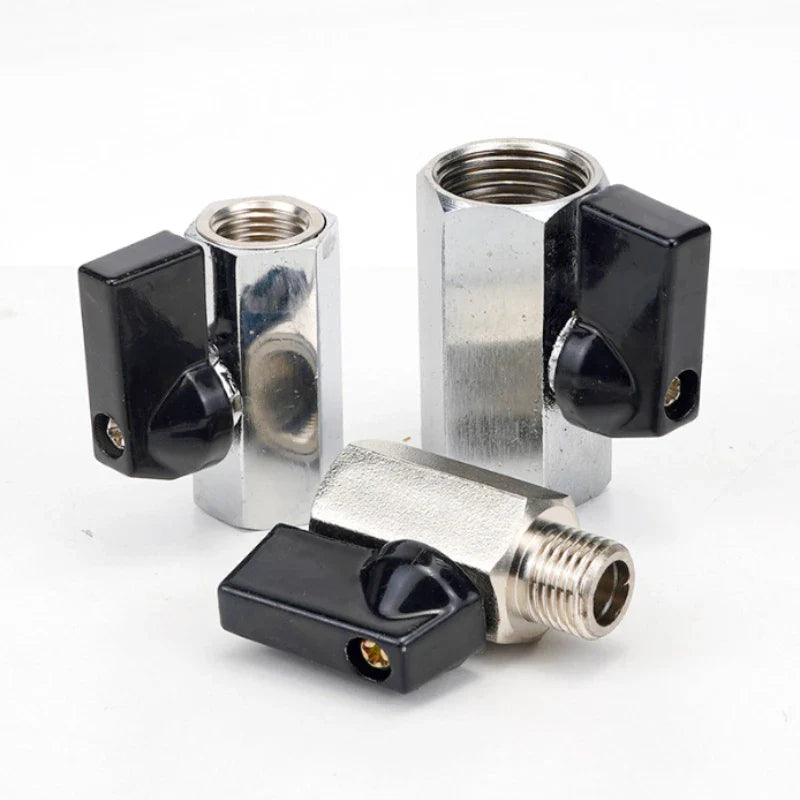 Mini Polished Copper Ball Valve PT1/8–1/2 | Water & Gas Pipe